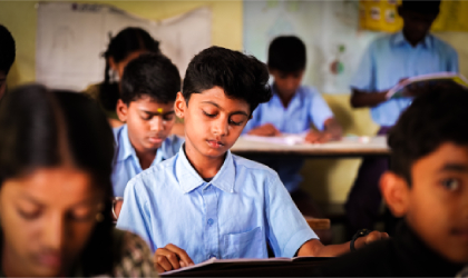 Children in classroom